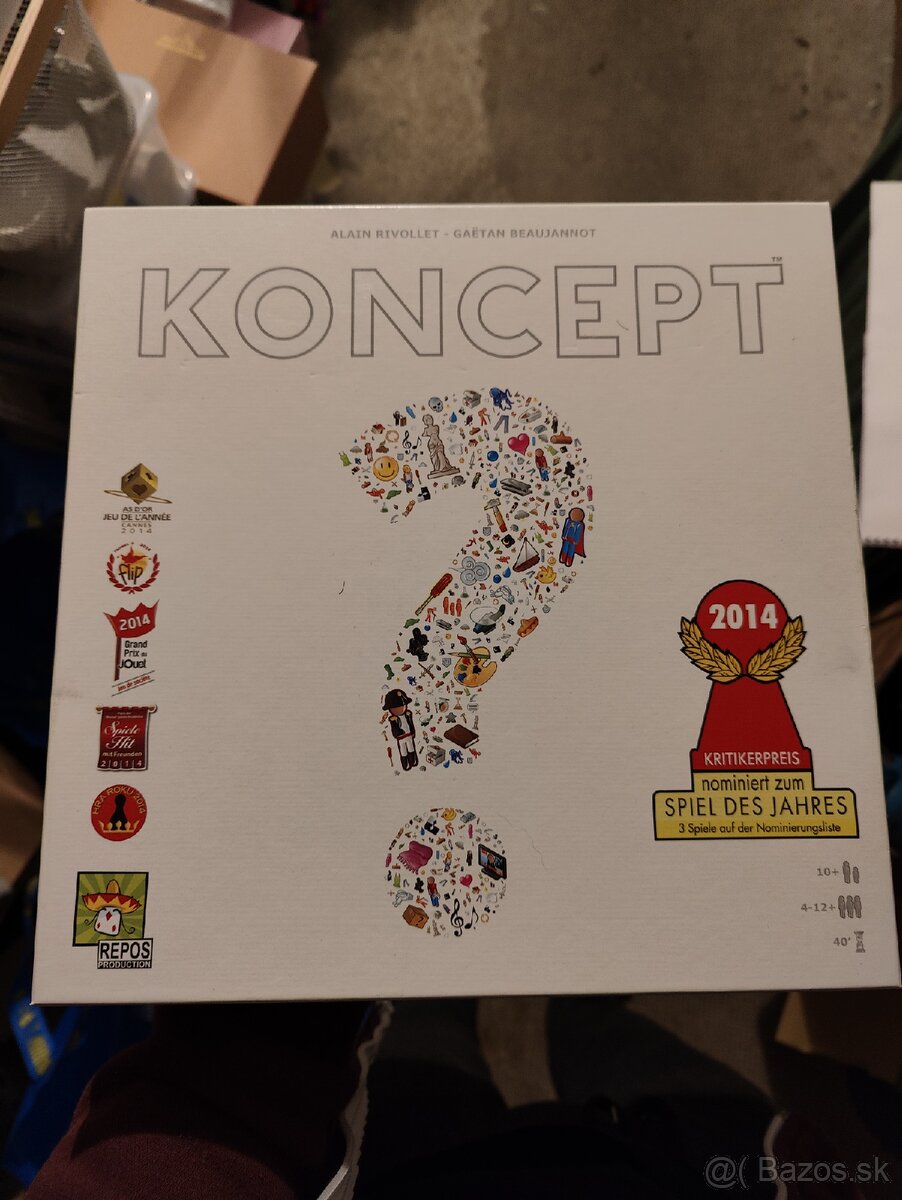 spolocenska stolova hra Koncept