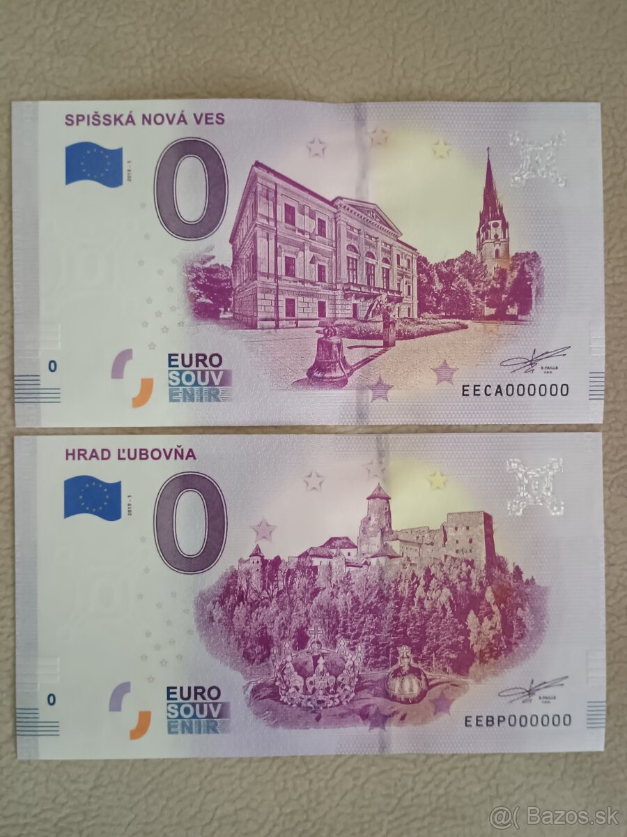 ANULÁTY 0 Euro bankovky