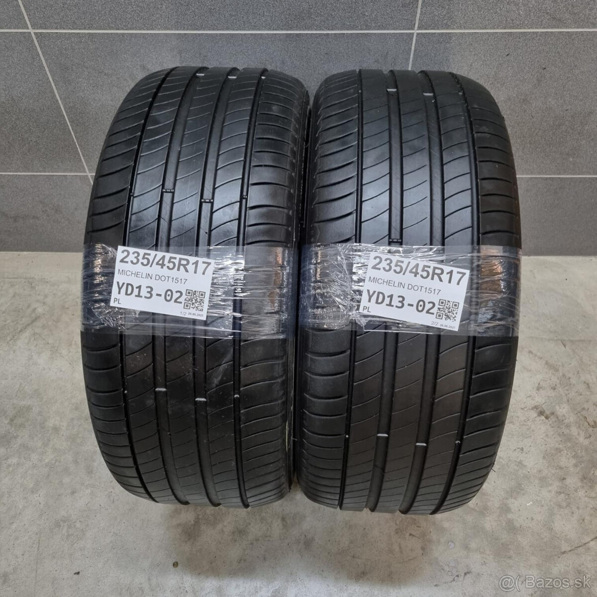 Letné pneumatiky 235/45 R17 MICHELIN DOT1517
