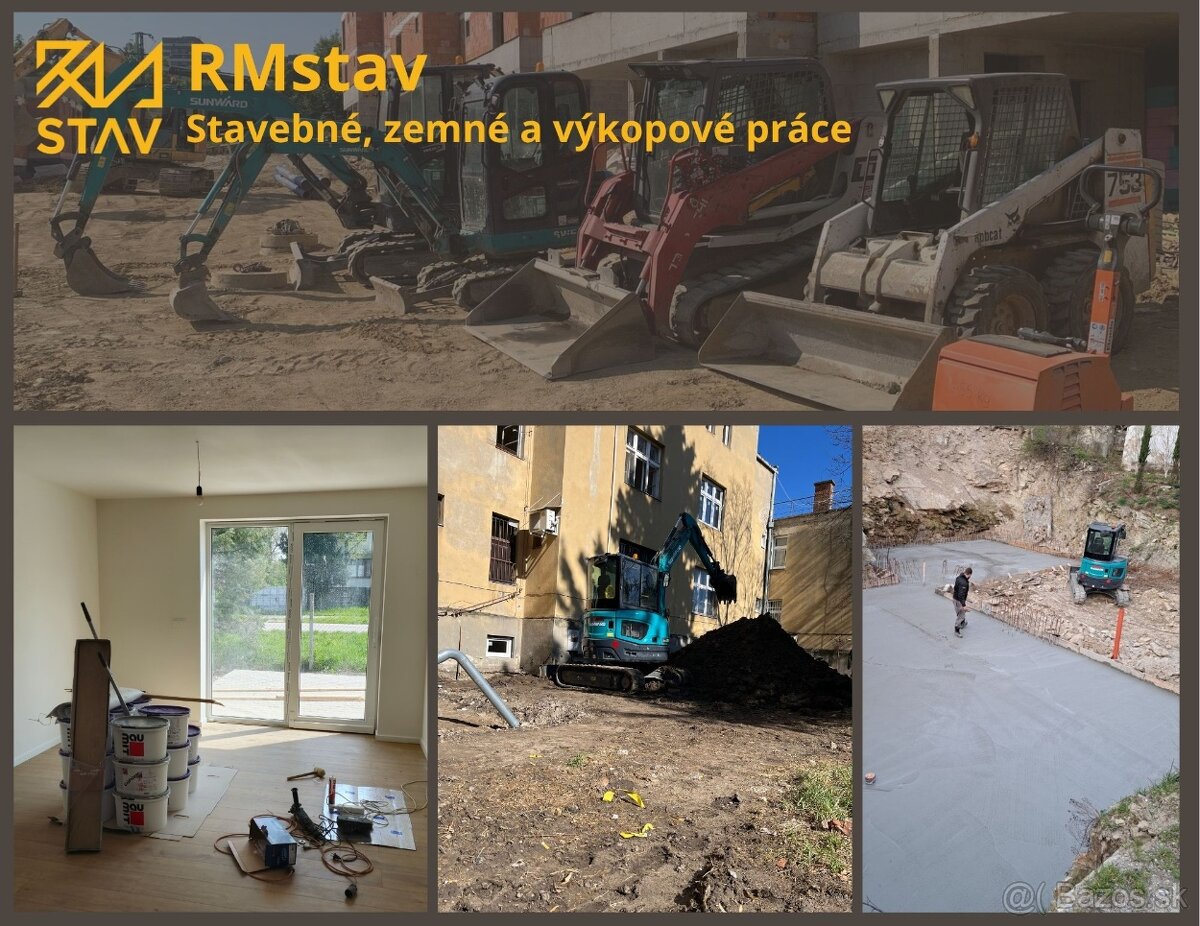 Stavebné, zemné a výkopové práce + rekonštrukcie – Trnava