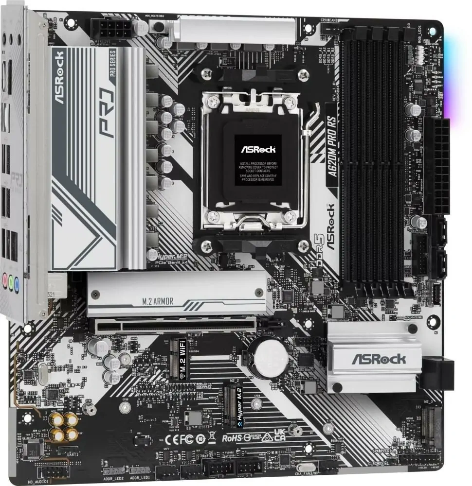 Zakladna doska AM5 ASROCK A620M Pro RS, zaruka 29m