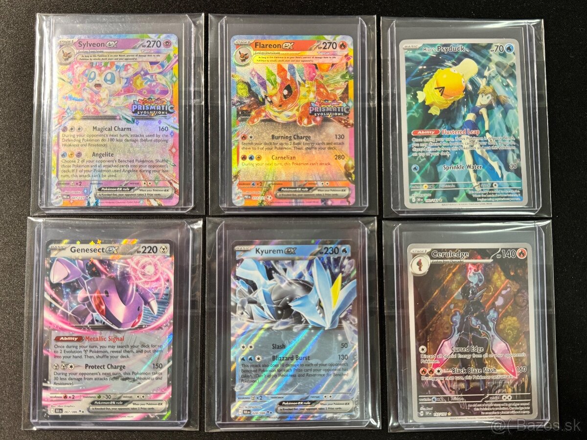Pokemón Vzácne Karty + 100ks Balíčky s EX + Jumbo - Nové