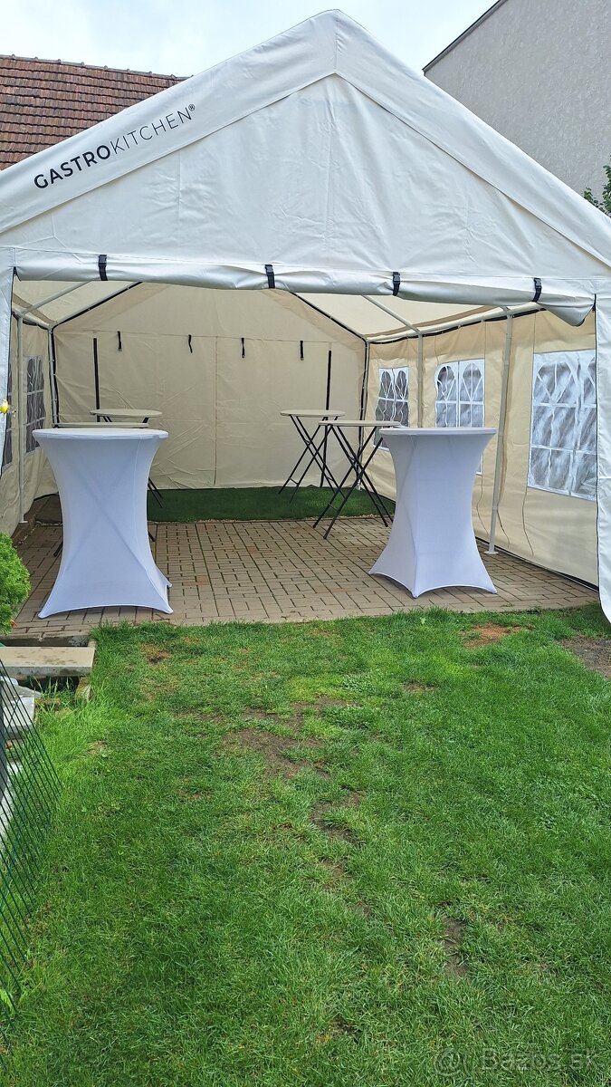 Párty stan 6x4m a párty stoly