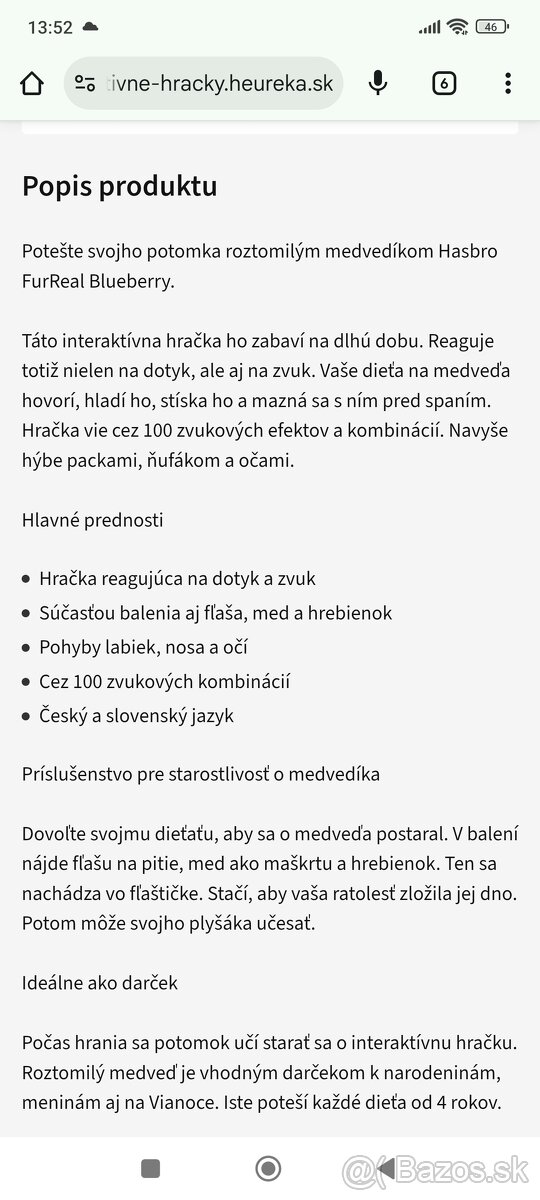 Medvedík interaktívny cubby