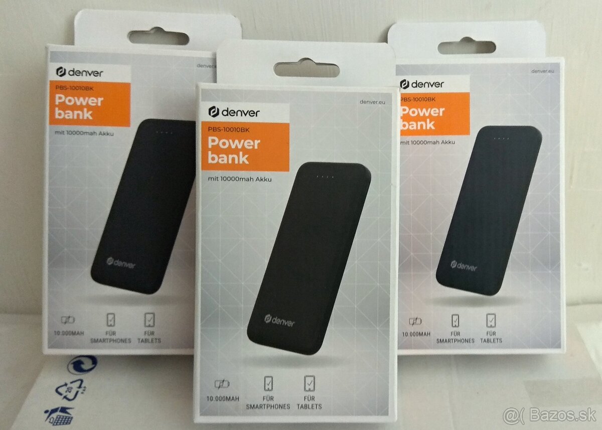 DENVER PBS 10010BK-Powerbank 10000mah