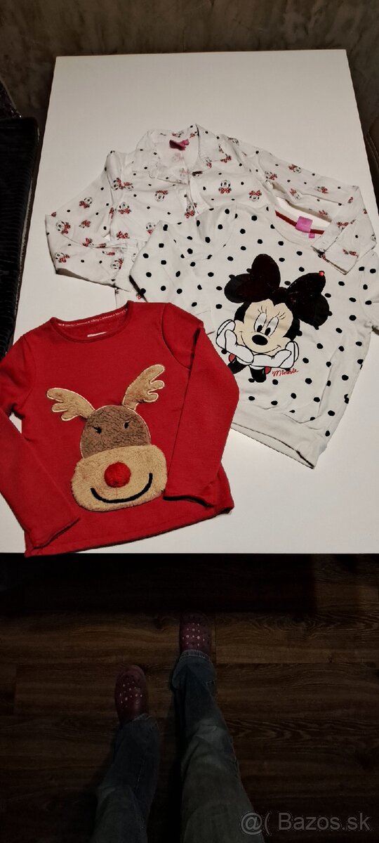 Košeľa a mikina Mickey Mouse 134