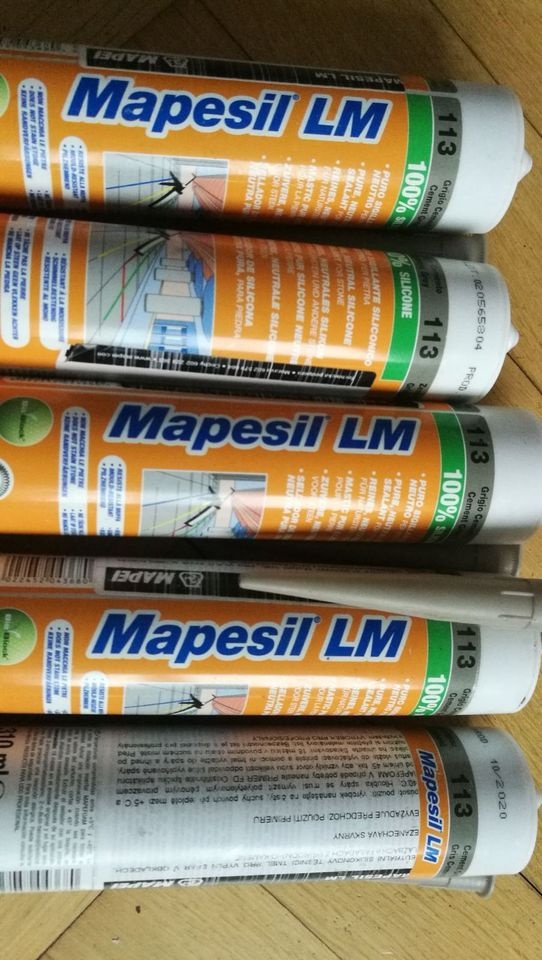 Sanitární silikon MAPEI Mapesil 310 ml LM 113 šedá cement