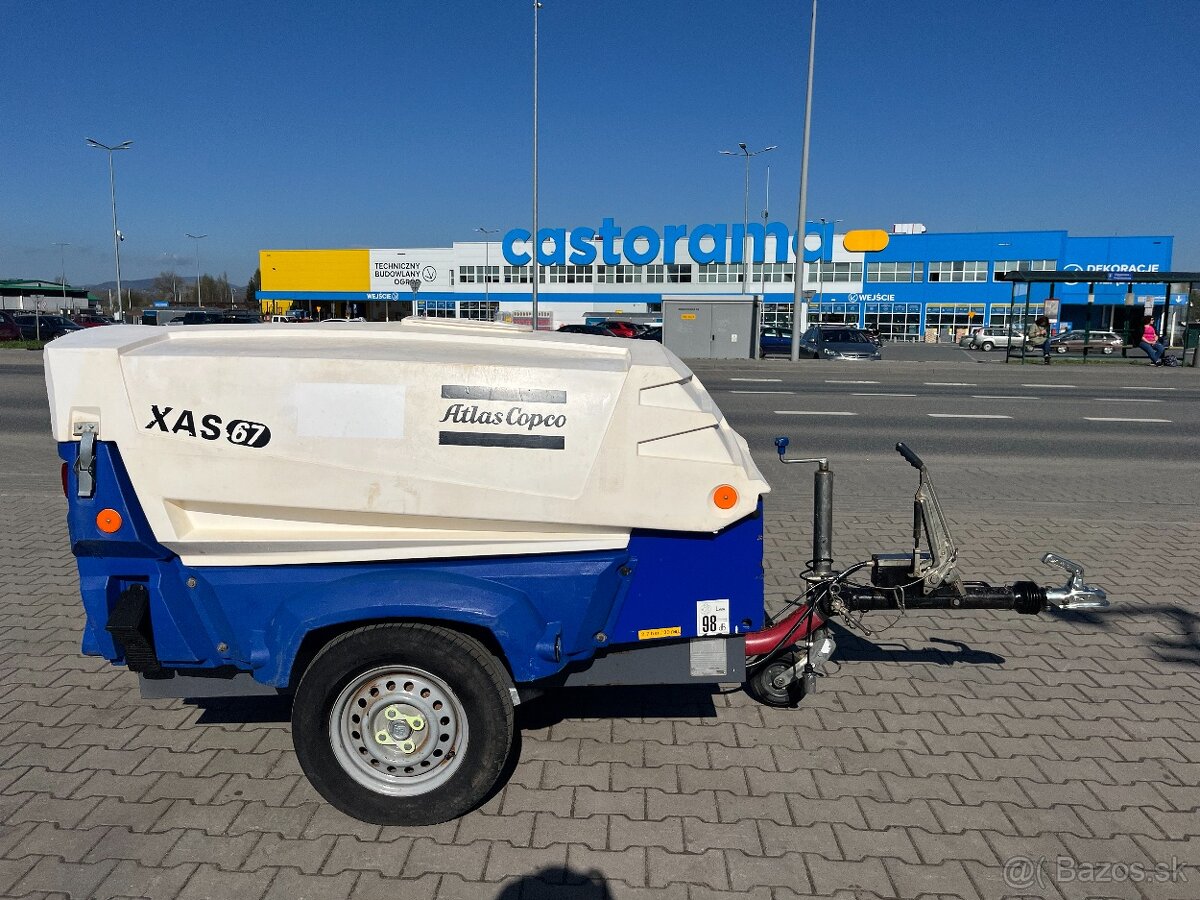 Kompresor skrutkový Atlas Copco XAS 67, Doosan Ingersoll