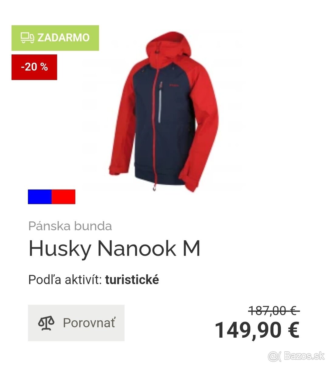 Panska bunda Husky M mam ysku 188cm
