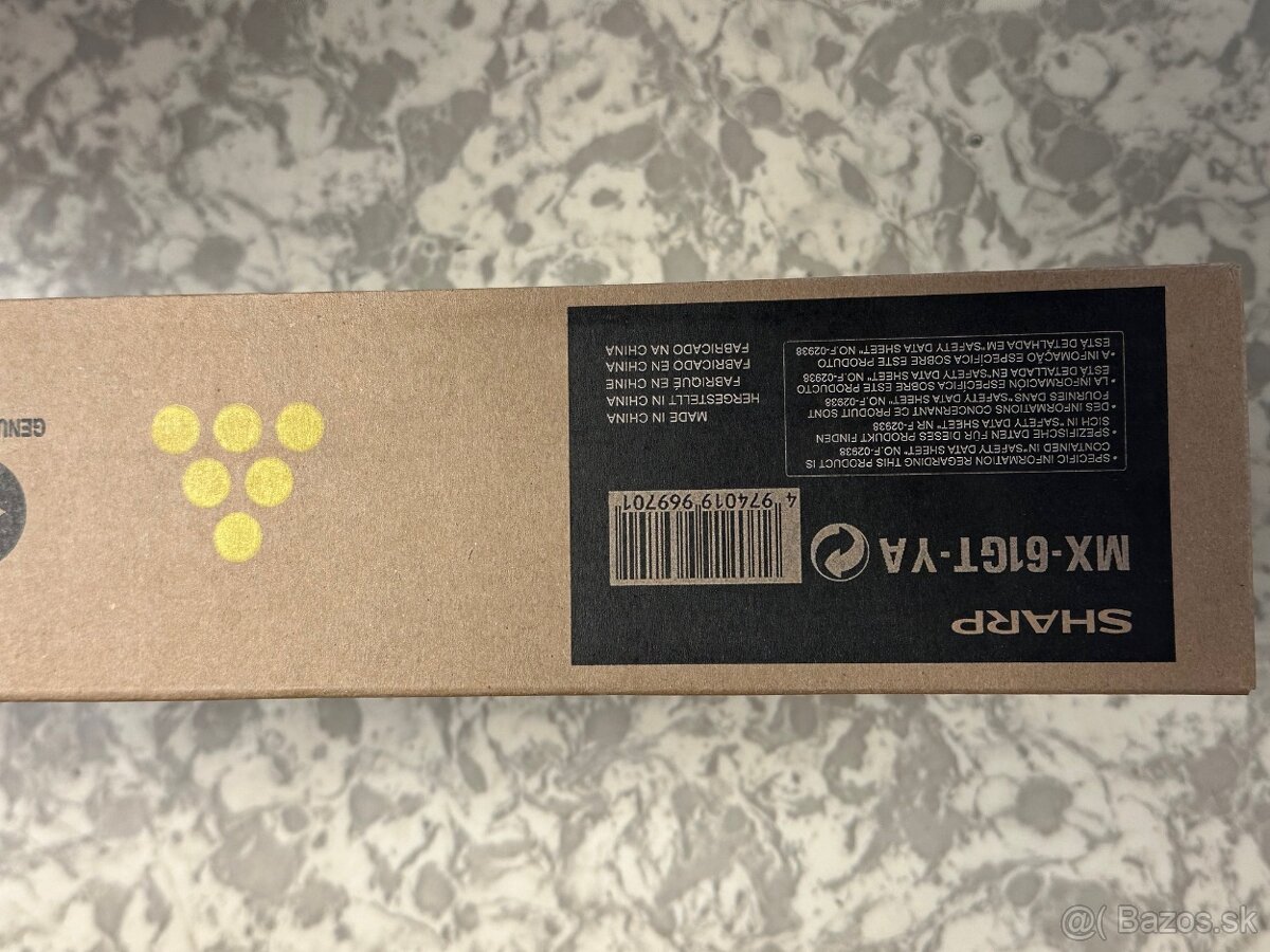 Toner Sharp MX61GTYA (MX-61GT-YA), yellow (žltý)