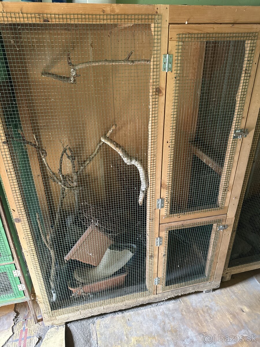 Voliera pre papagaje, prepelice, zajačinec alebo iné