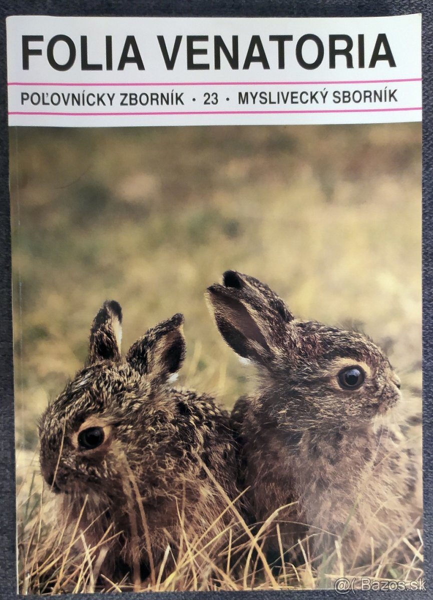 Predám poľovnícky zborník Folia venatoria č. 23