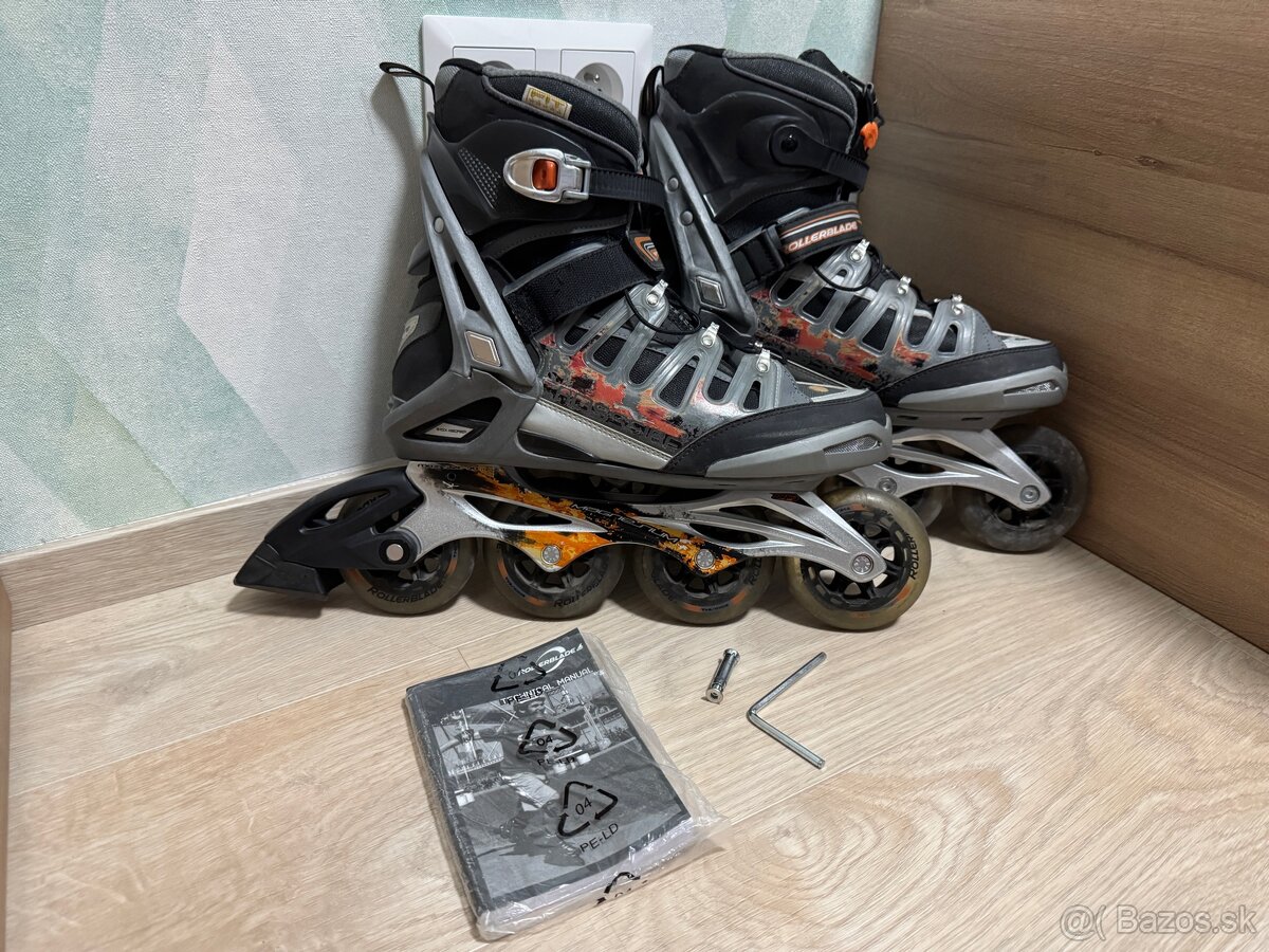 Pánske kolieskové korčule Rollerblade Crossfire 90 veľ. 43