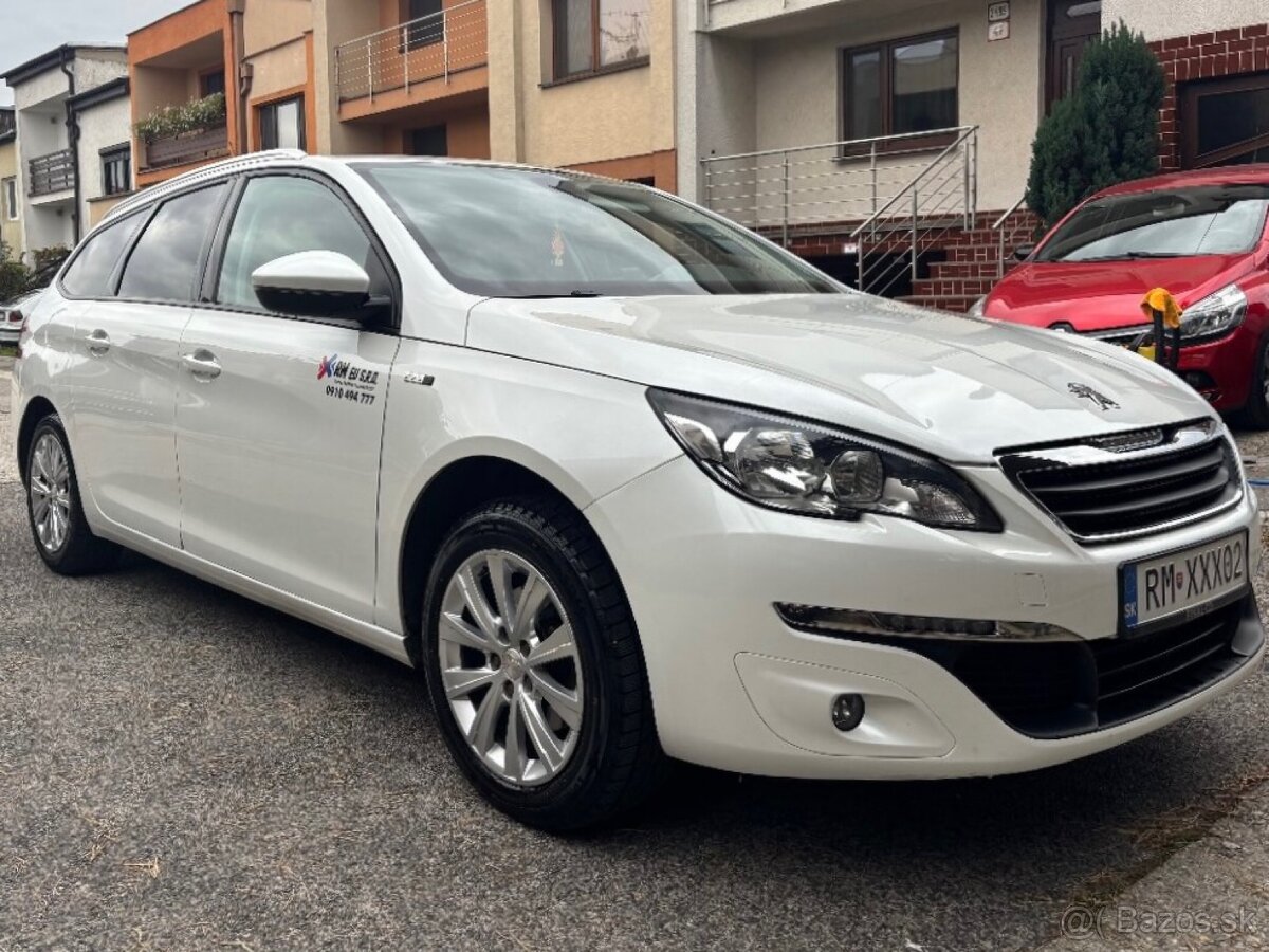 Peugeot 308 SW 1.6 HDi – rodinné v krásnej bielej perleti