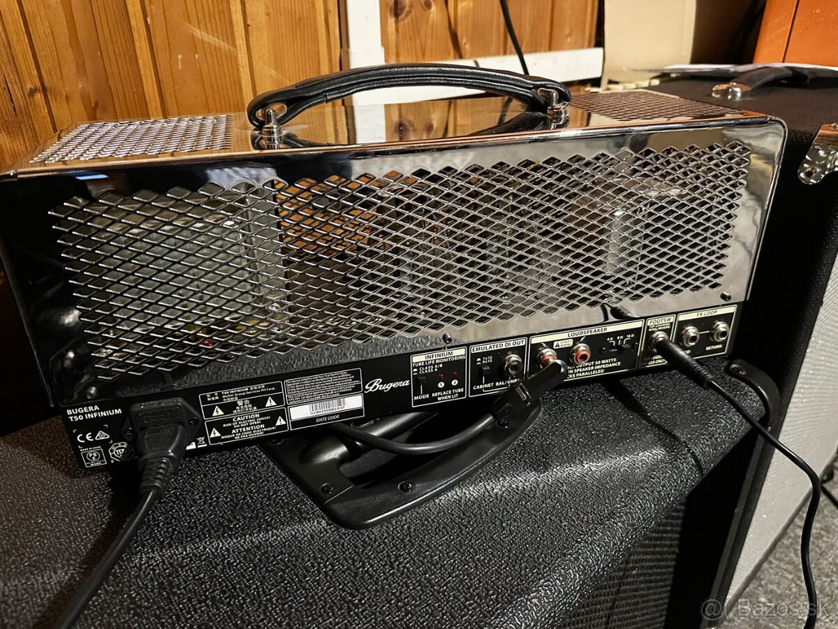 Bugera T50 Infinium lampová 50W, 2 kanálová gitarová hlava
