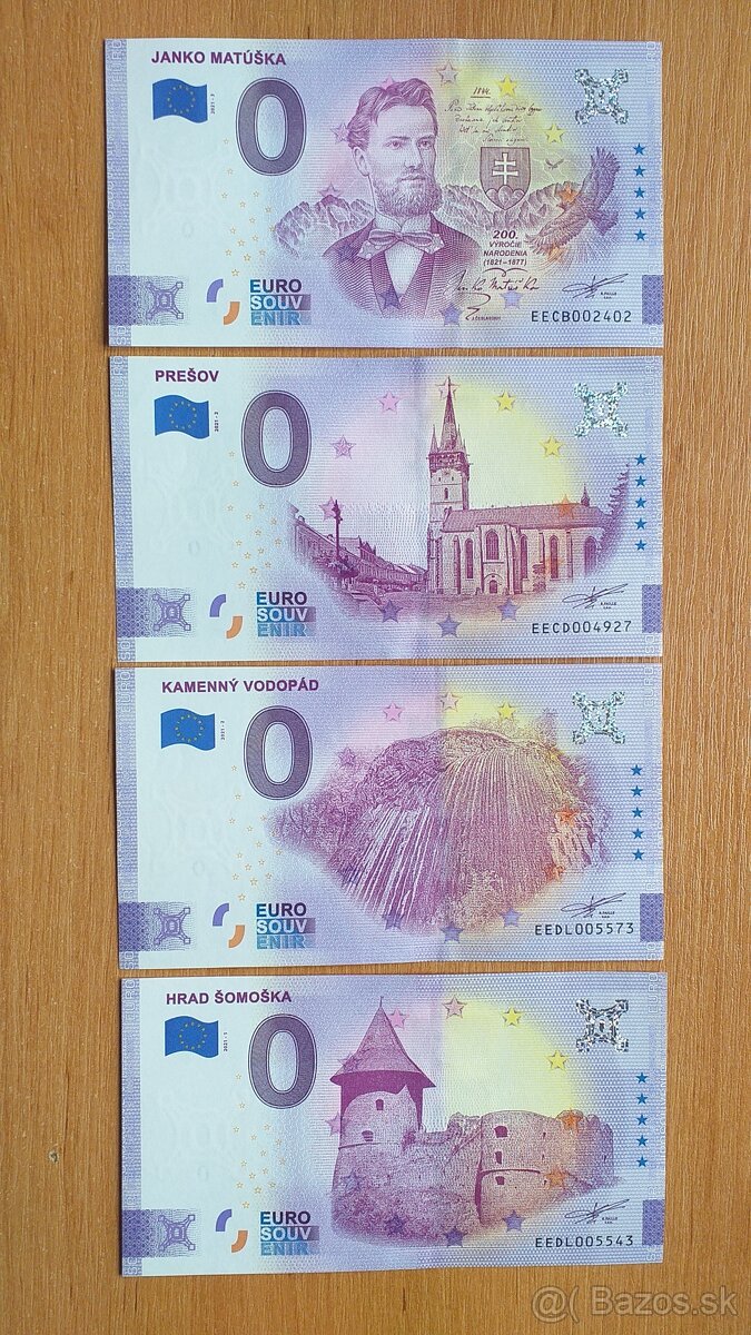 0 euro bankovka, 0 euro souvenir, 0€ bankovka 3