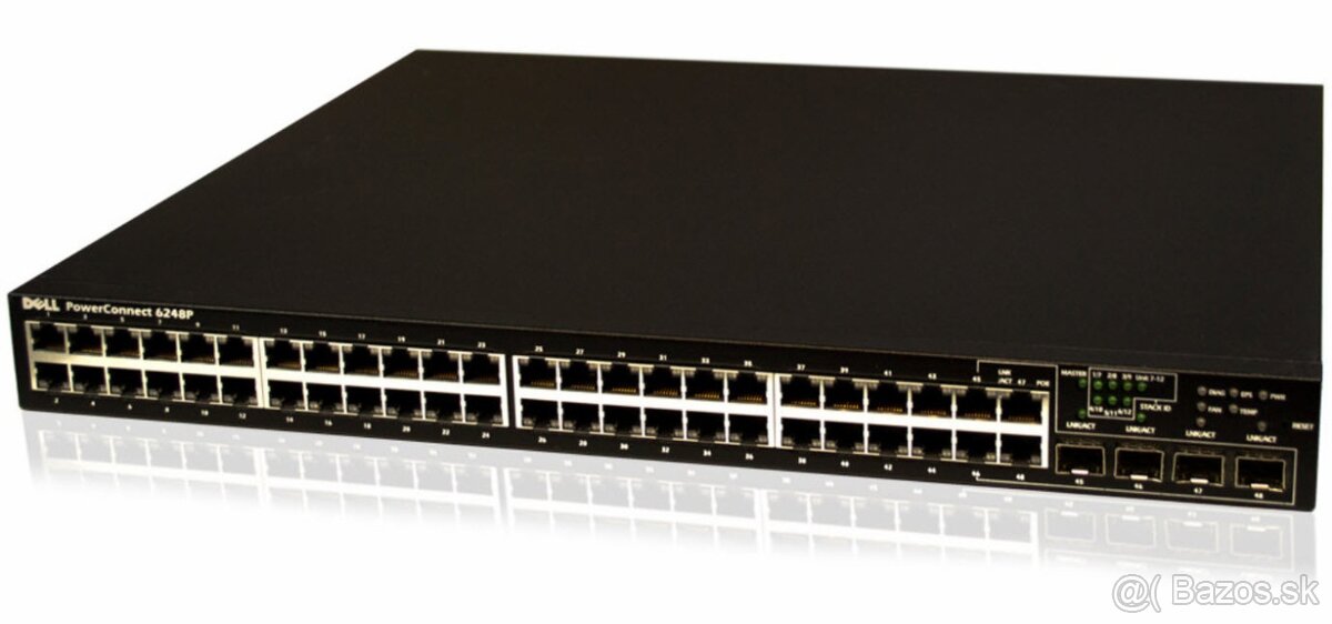 Tichý Gigabit PoE Switch Dell PowerConnect 6248P