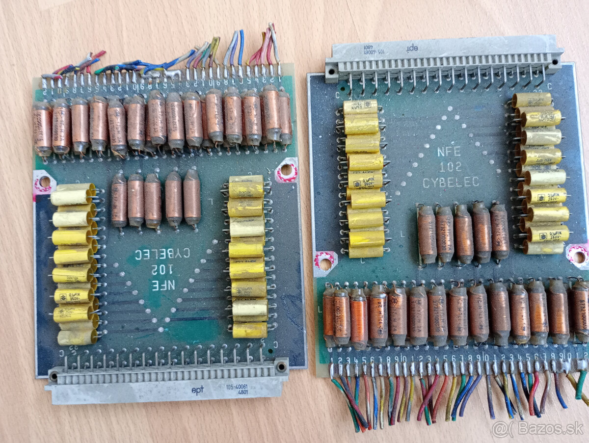 Predám dosky s tlmivkami a kondenzátormi 0,1microF/250V