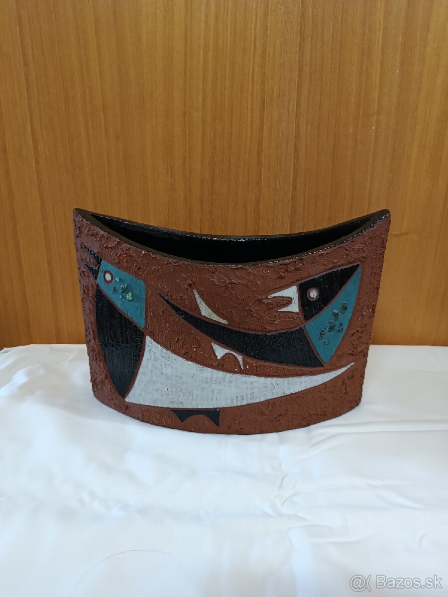 Hlinená váza Art deco