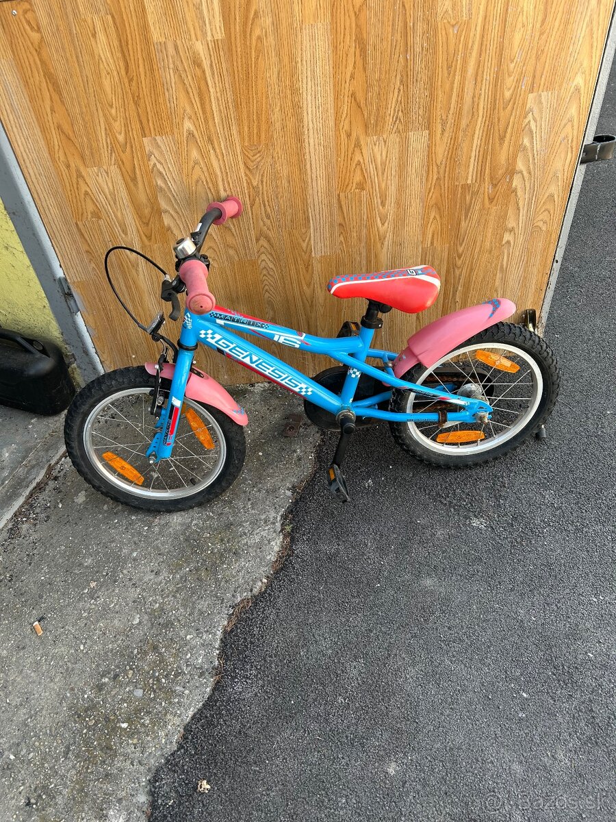 Detský bicykel veľkosť 16