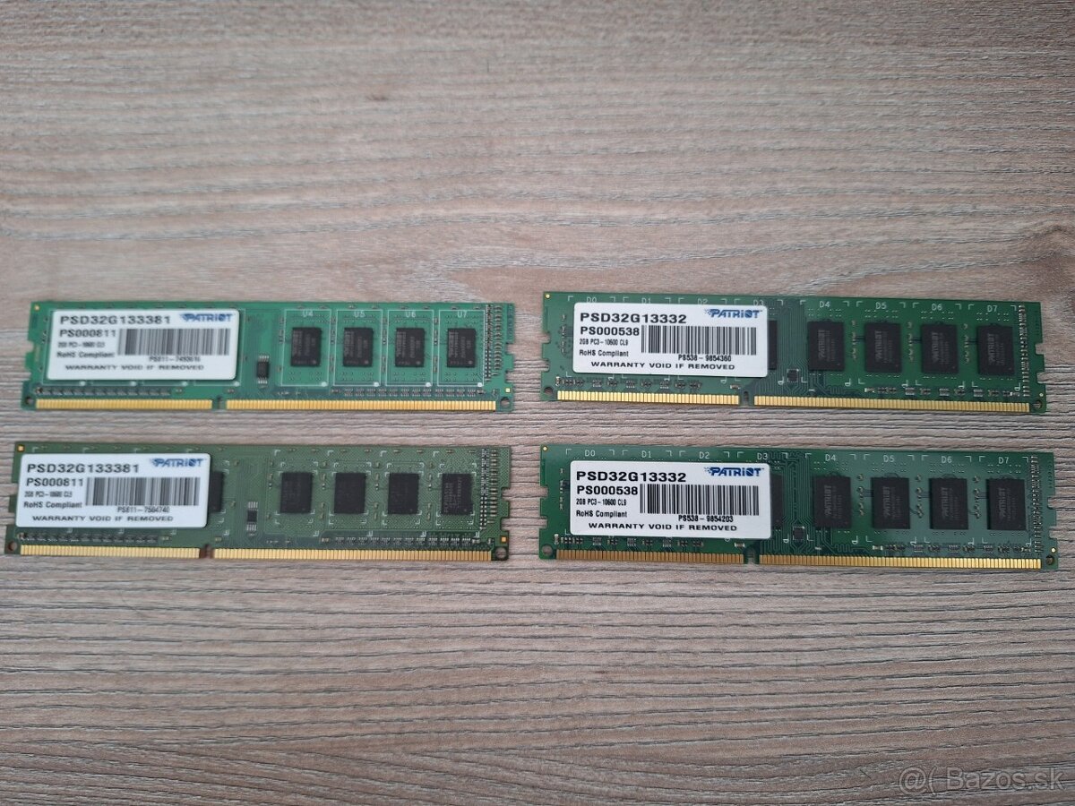 Pamäť RAM DDR3 2GB