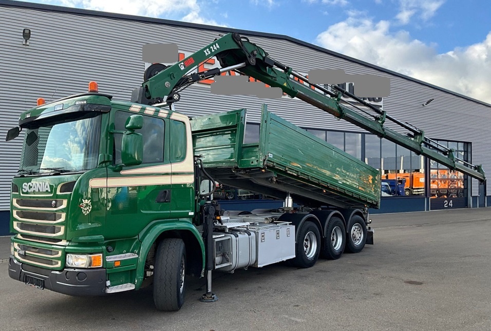 Scania G 490 - 8x4 – ValníkSklápěč + HR-HIAB 24tnm – EURO 6