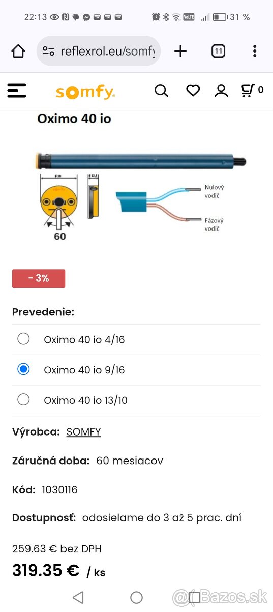 Motory do roliet