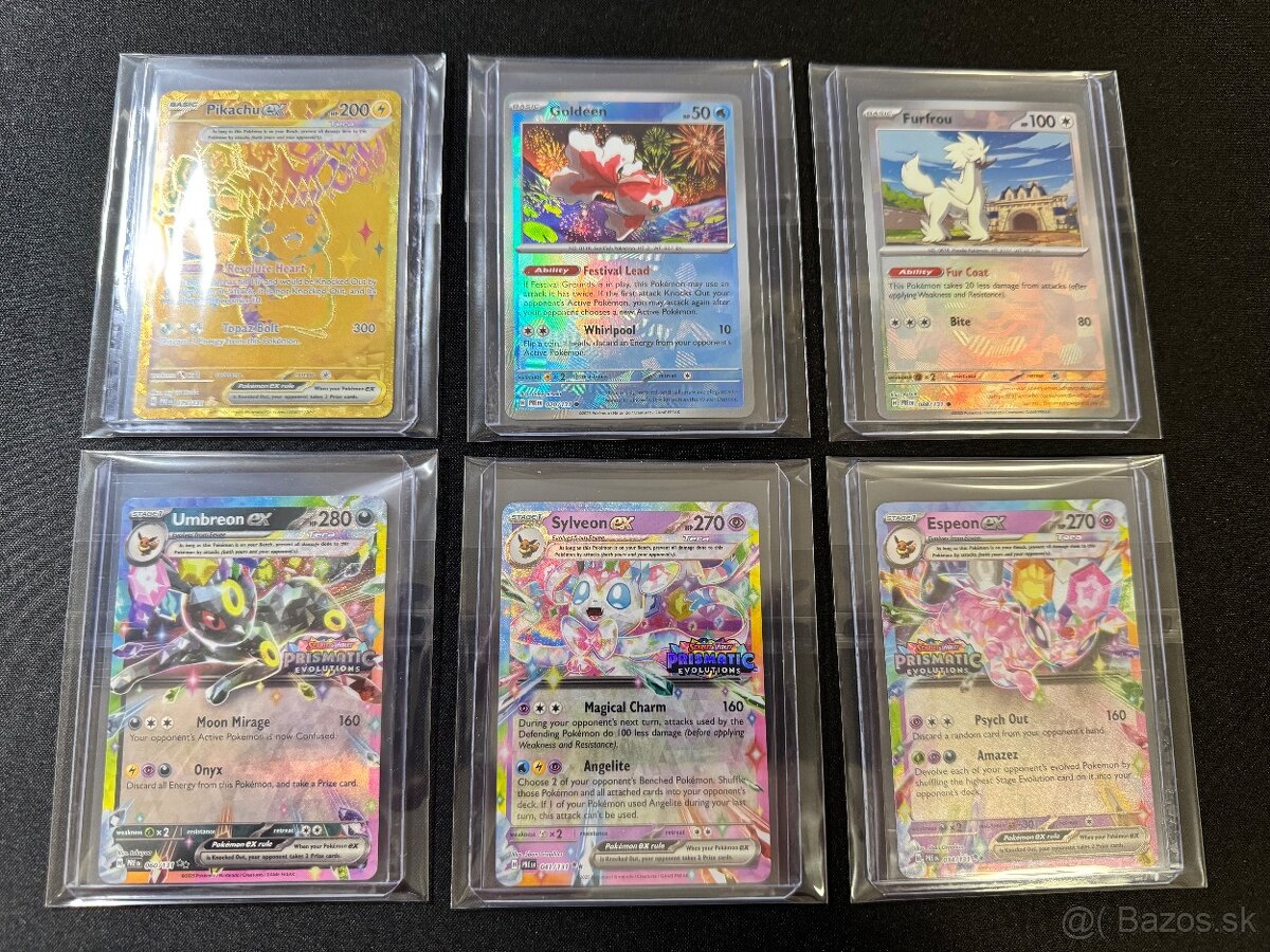 Pokemón Vzácne Karty + 100ks Balíčky s EX + Jumbo - Nové