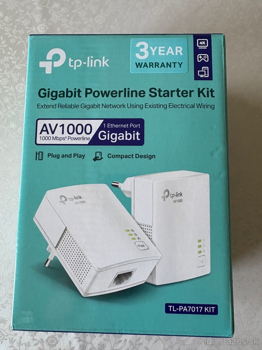Powerline na internet TP link AV1000 Gigabit