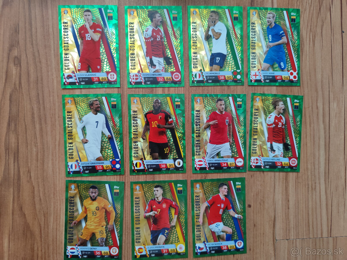 Euro 2024 Futbalové kartičky Match Attax - Paralelky
