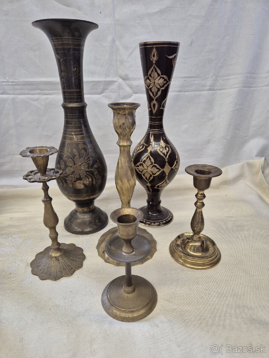 Predam mosadzne vazy a svietniky
