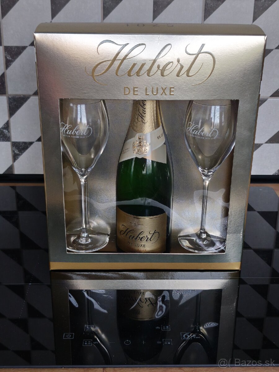 Darčekový set Hubert Deluxe + 2 poháre