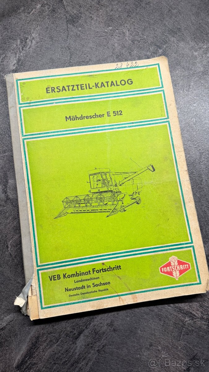 Katalog náhradních dílů Fortschritt E512