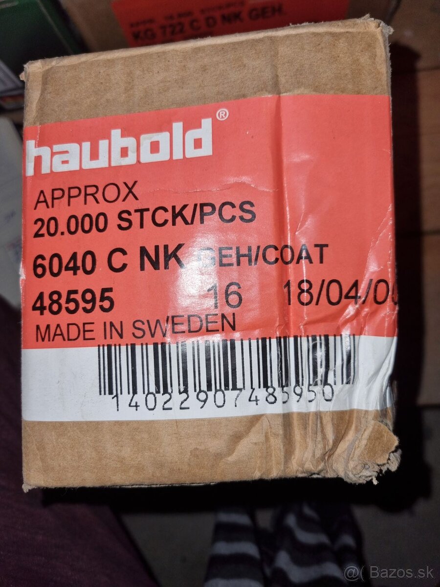 Spony do sponkovačky Haubold 6040 CN K