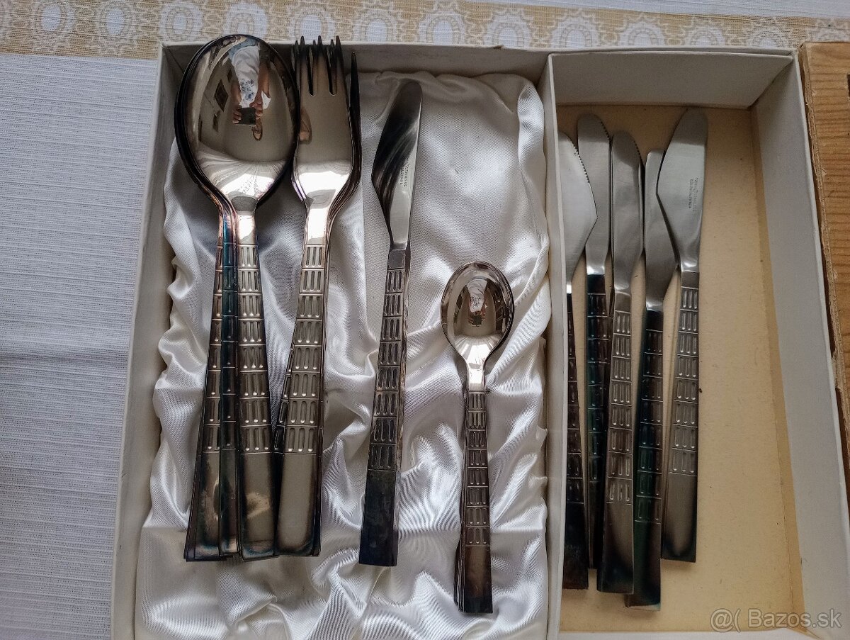 Toner - Czechoslovakia - Retro postriebreny priborovy set