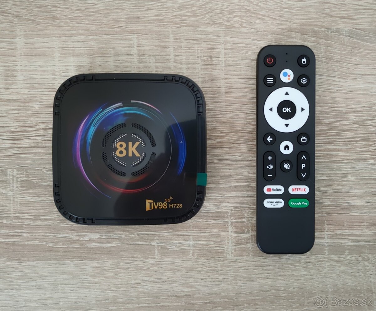 Android TV Box TV98 H728 (4GB/32GB) s BT ovladacom