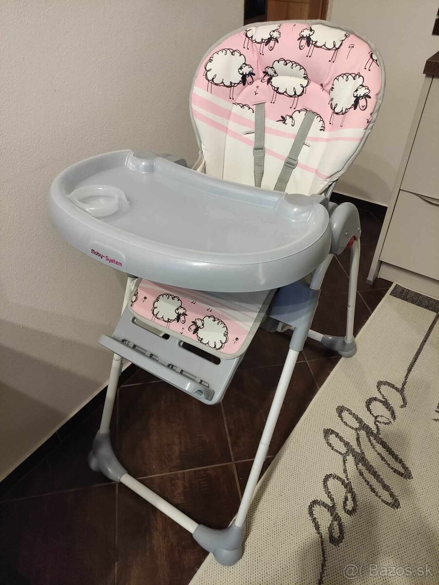 Kreslo na kŕmenie, detská sedačka DALIA MOBY SYSTEM