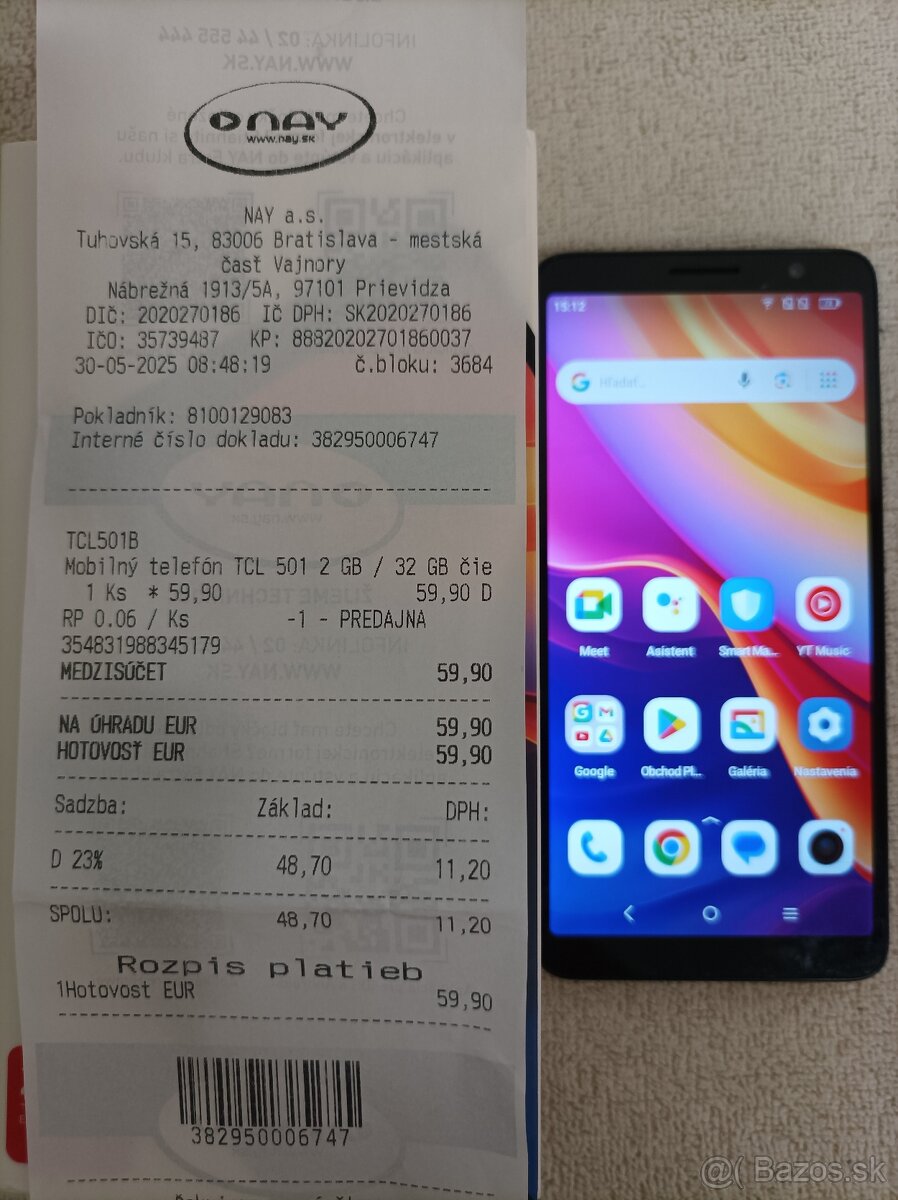 TCL 501 nový záruka