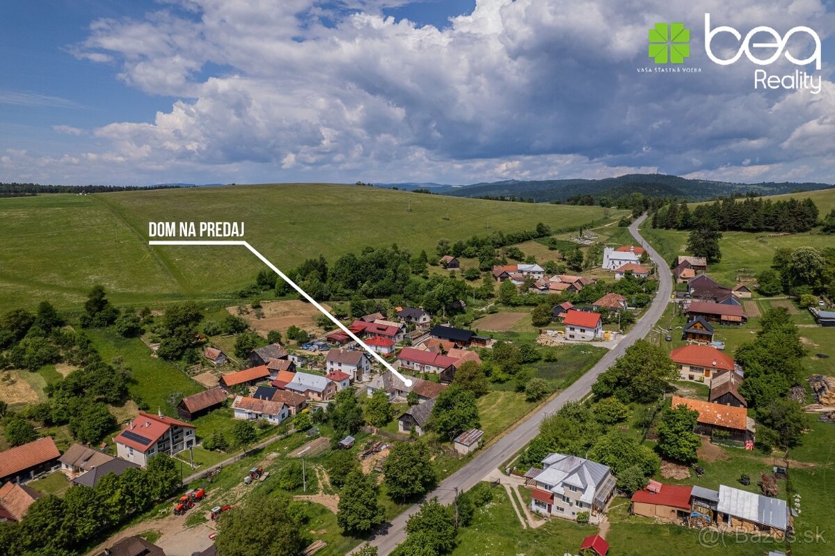 NA PREDAJ: Dom Harakovce a pozemok 2505 m2, okr. Levoča