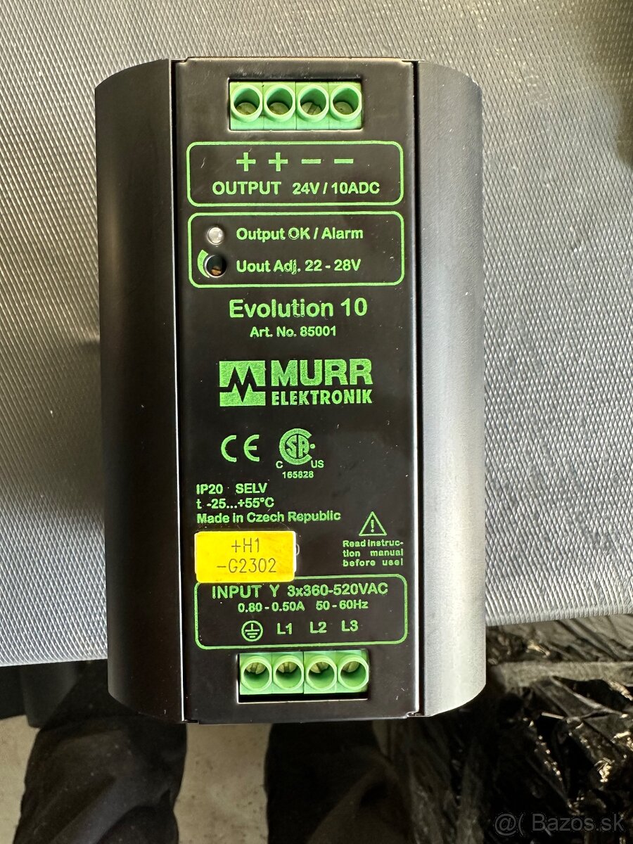 Murr Elektronik Evolution 10 – napájací zdroj 24 V / 10 A
