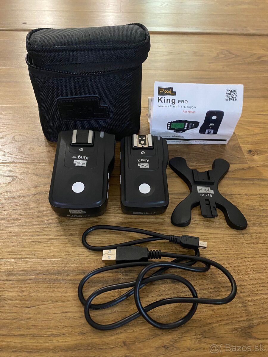 Pixel King PRO TTL rádiový odpaľovač bleskov pre NIKON