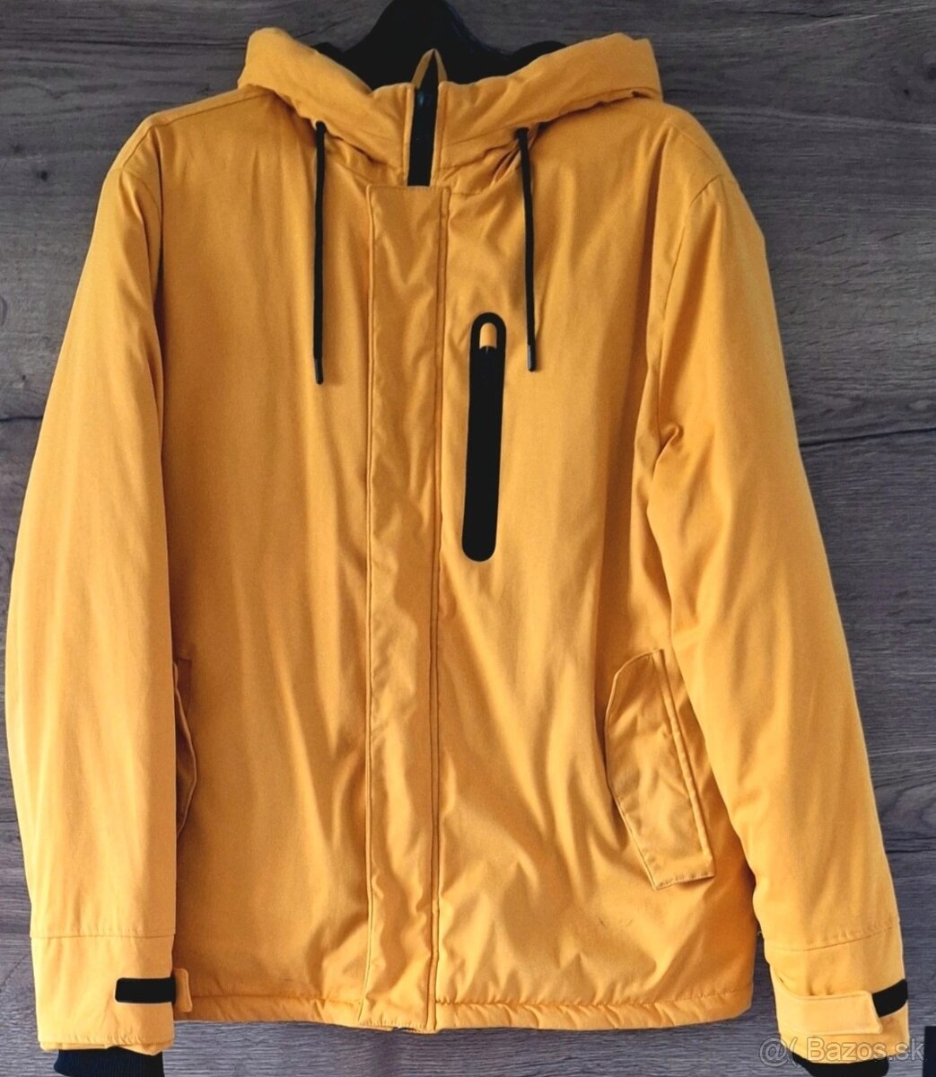Horčicová pánska zimná bunda
