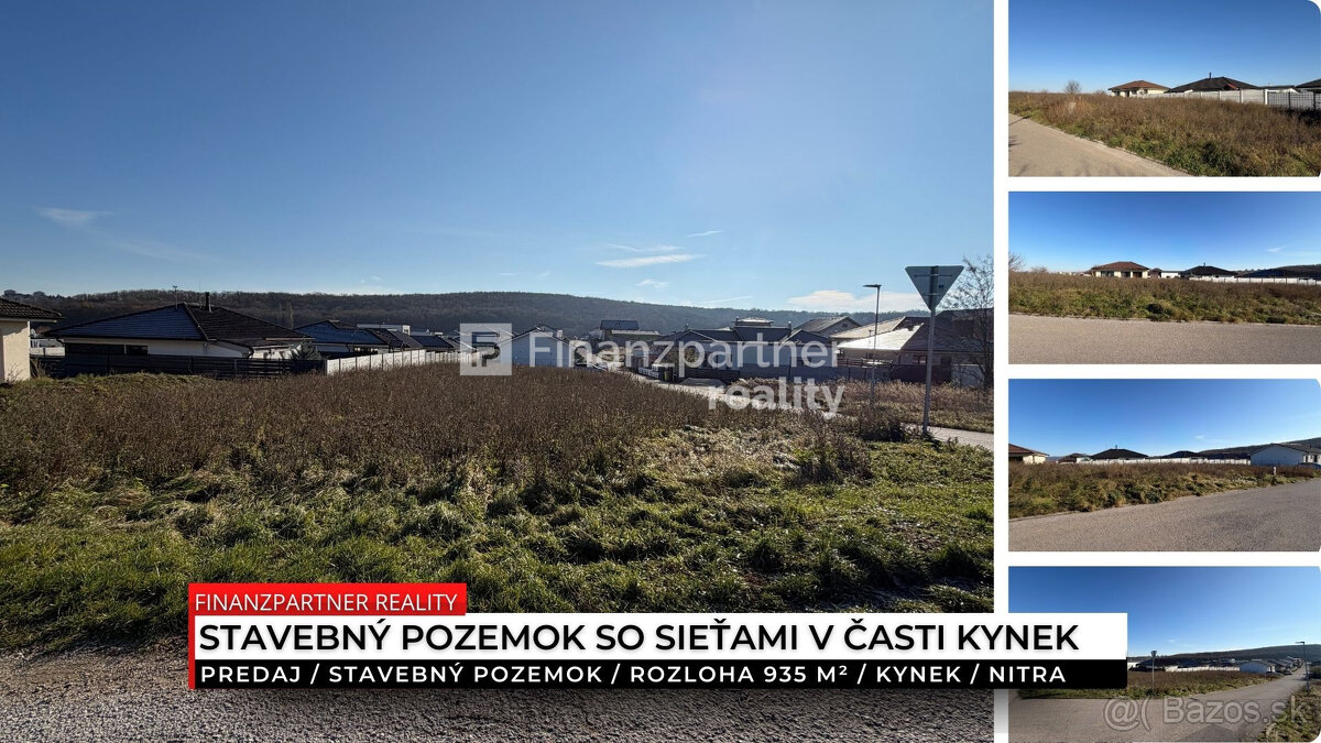 Stavebný pozemok 935 m², Kynek, Nitra