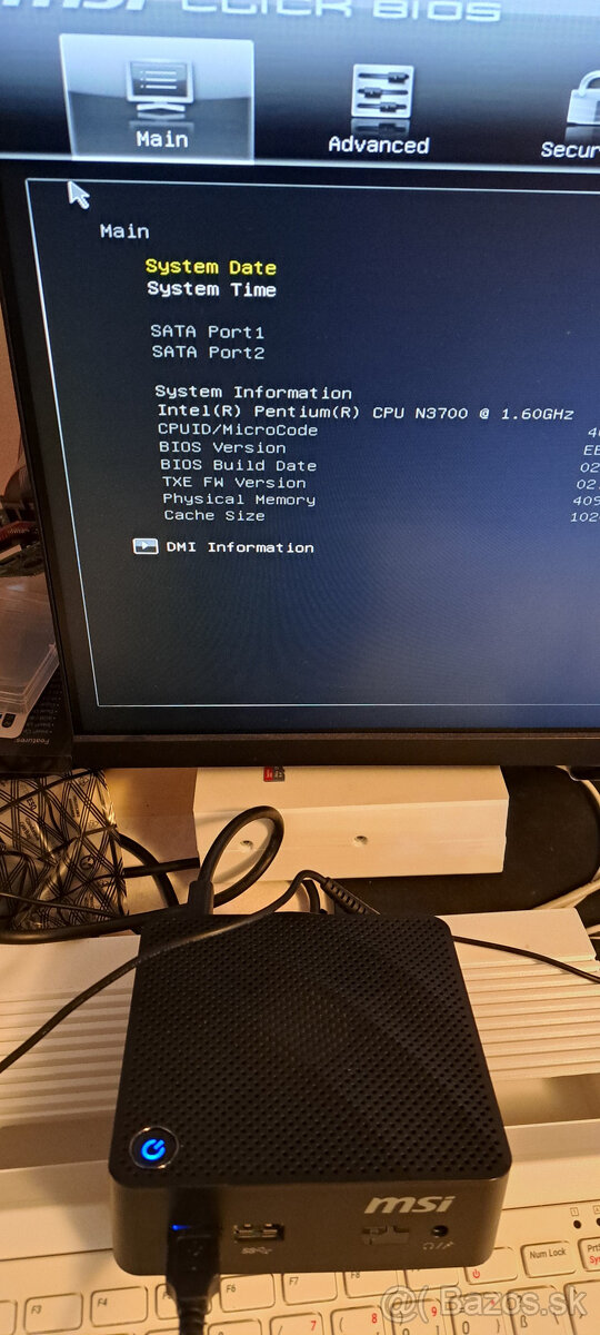 MSI Cubi N (Intel N3700, 4GB RAM, Wi-Fi) – originál balenie