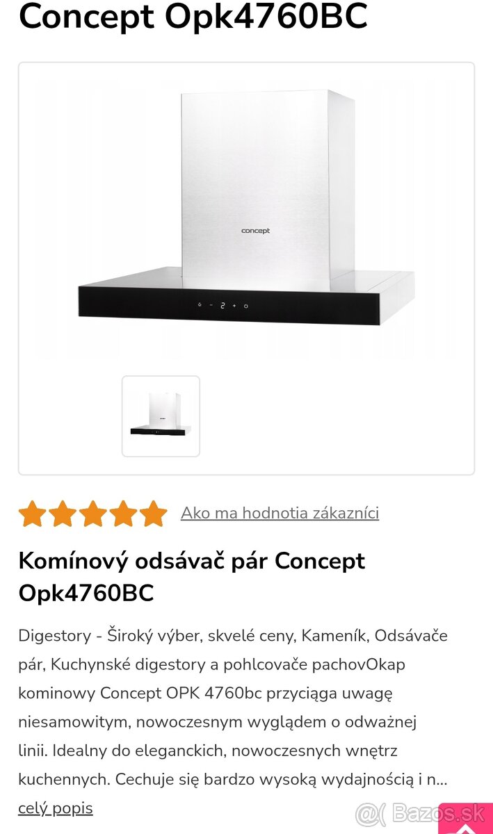 Kominový digestor 4760bc