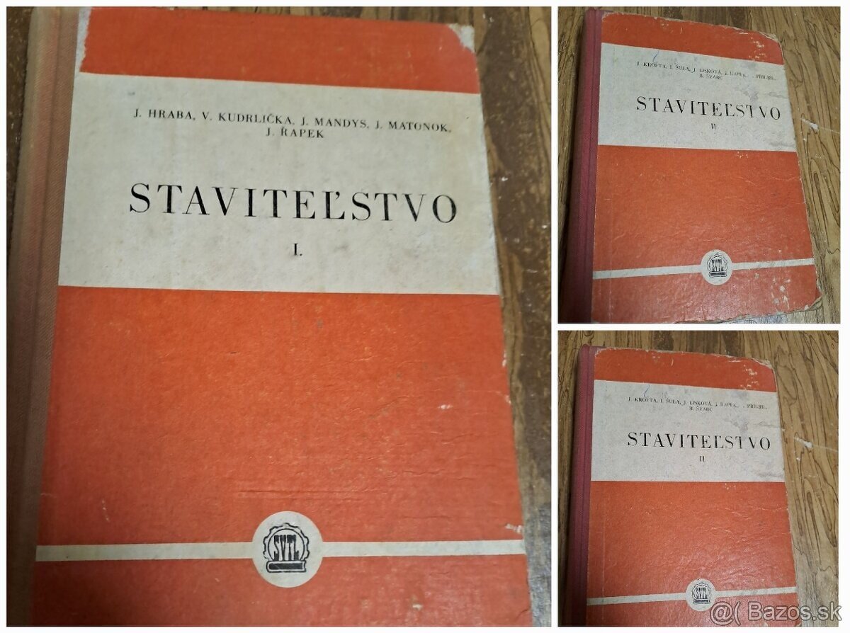 Staviteľstvo I. a II. - J. Hraba a kolektív, 1959