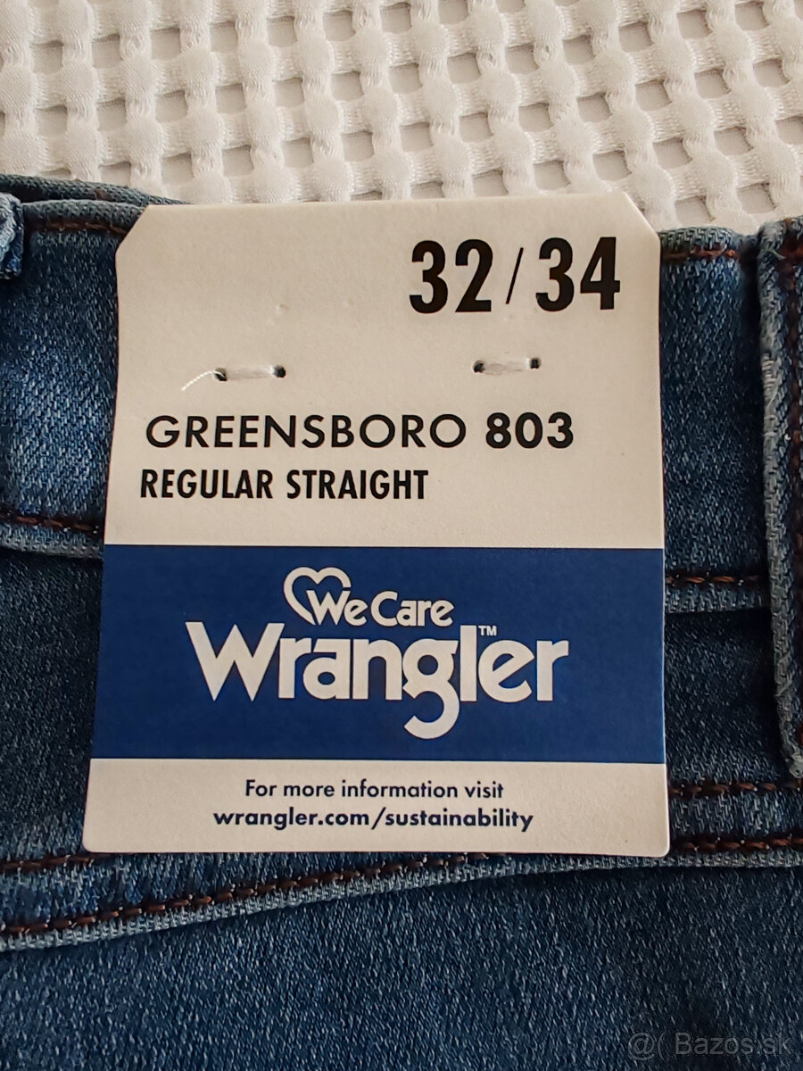Predám nové rifle Wrangler veľkosť W32 L34