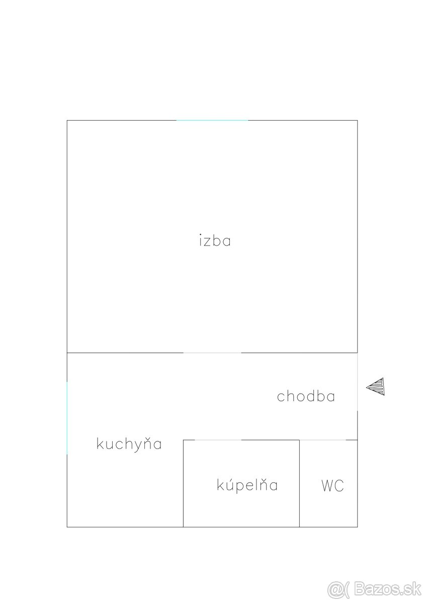 Na predaj 1-izbový byt v pôvodnom stave v tichej lokalite