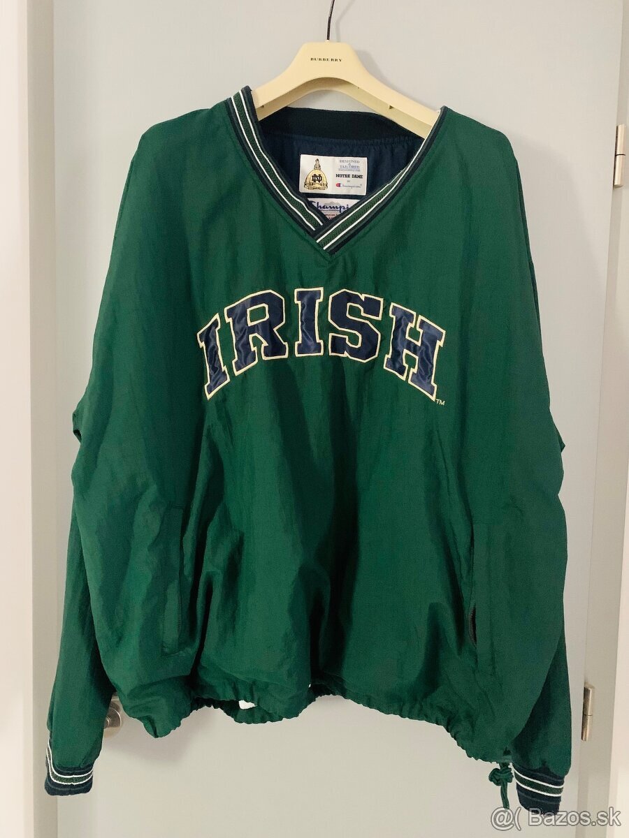 CHAMPION pánska bunda VINTAGE IRISH NOTRE DAME