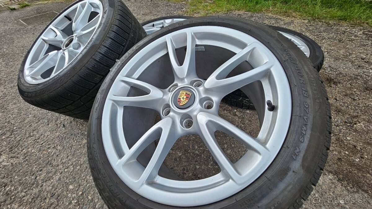 zimní ALU kola originál Porsche 18” – komplet s